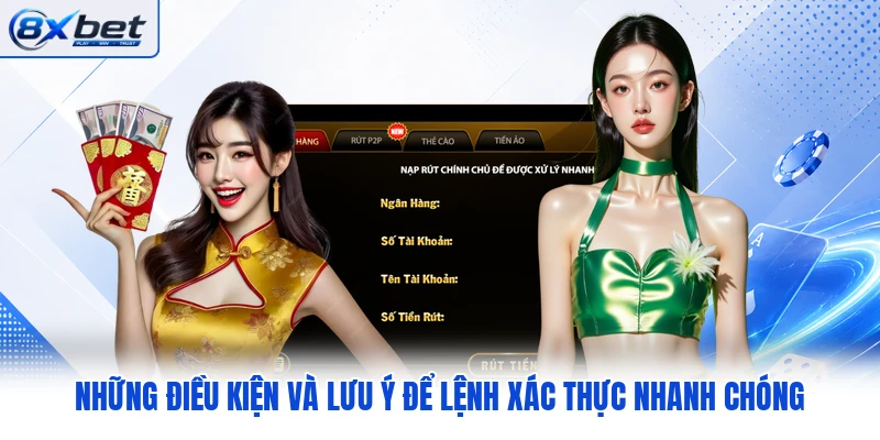 Những điều kiện và lưu ý để lệnh xác thực nhanh chóng